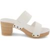 imageCUSHIONAIRE Womens Sky Faux Wood Sandal Comfort Foam ampamp LiteSole TechnologyWhite
