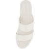 imageCUSHIONAIRE Womens Sky Faux Wood Sandal Comfort Foam ampamp LiteSole TechnologyWhite