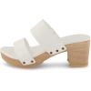 imageCUSHIONAIRE Womens Sky Faux Wood Sandal Comfort Foam ampamp LiteSole TechnologyWhite