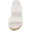imageCUSHIONAIRE Womens Sky Faux Wood Sandal Comfort Foam ampamp LiteSole TechnologyWhite
