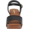 imageCUSHIONAIRE Womens Sloan Faux Wood Sandal Memory Foam Insole ampamp LiteSole Technology Wide Widths AvailableBlack