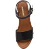 imageCUSHIONAIRE Womens Sloan Faux Wood Sandal Memory Foam Insole ampamp LiteSole Technology Wide Widths AvailableBlack