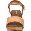 imageCUSHIONAIRE Womens Sloan Faux Wood Sandal Memory Foam Insole ampamp LiteSole Technology Wide Widths AvailableHoney