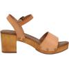 imageCUSHIONAIRE Womens Sloan Faux Wood Sandal Memory Foam Insole ampamp LiteSole Technology Wide Widths AvailableHoney