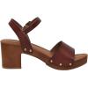 imageCUSHIONAIRE Womens Sloan Faux Wood Sandal Memory Foam Insole ampamp LiteSole Technology Wide Widths AvailableWhisky