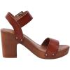 imageCUSHIONAIRE Womens Sydney Faux Wood Sandal LiteSole Technology Wide Widths AvailableWhiskey