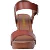 imageCUSHIONAIRE Womens Sydney Faux Wood Sandal LiteSole Technology Wide Widths AvailableWhiskey
