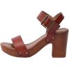 imageCUSHIONAIRE Womens Sydney Faux Wood Sandal LiteSole Technology Wide Widths AvailableWhiskey
