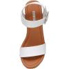 imageCUSHIONAIRE Womens Sydney Faux Wood Sandal LiteSole Technology Wide Widths AvailableWhite
