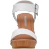 imageCUSHIONAIRE Womens Sydney Faux Wood Sandal LiteSole Technology Wide Widths AvailableWhite