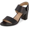 imageCUSHIONAIRE Womens Talent cut out heel sandal Memory Foam and Wide Widths AvailableBlack