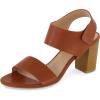 imageCUSHIONAIRE Womens Talent cut out heel sandal Memory Foam and Wide Widths AvailableCognac