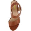 imageCUSHIONAIRE Womens Talent cut out heel sandal Memory Foam and Wide Widths AvailableCognac