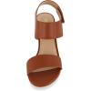 imageCUSHIONAIRE Womens Talent cut out heel sandal Memory Foam and Wide Widths AvailableCognac