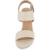 imageCUSHIONAIRE Womens Talent cut out heel sandal Memory Foam and Wide Widths AvailableCream