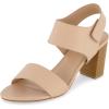 imageCUSHIONAIRE Womens Talent cut out heel sandal Memory Foam and Wide Widths AvailableSand