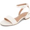 imageCUSHIONAIRE Womens Nila one band low block heel sandal Wide Widths AvailableWhite Smooth