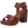 imageCUSHIONAIRE Womens Sayer Faux Wood Sandal LiteSole Technology Wide Widths AvailableWhiskey
