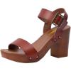 imageCUSHIONAIRE Womens Sydney Faux Wood Sandal LiteSole Technology Wide Widths AvailableWhiskey