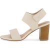imageCUSHIONAIRE Womens Talent cut out heel sandal Memory Foam and Wide Widths AvailableCream