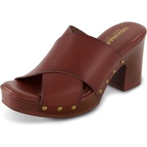 imageCUSHIONAIRE Womens Kamari Faux Wood Sandal with Memory Foam Padding Wide Widths AvailableBrown