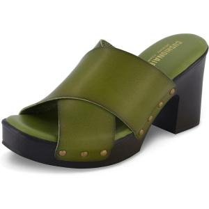 imageCUSHIONAIRE Womens Kamari Faux Wood Sandal with Memory Foam Padding Wide Widths AvailableOlive
