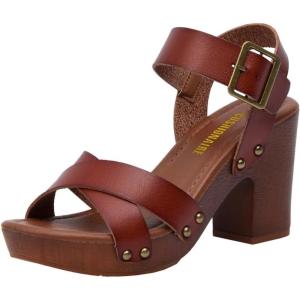 imageCUSHIONAIRE Womens Sayer Faux Wood Sandal LiteSole Technology Wide Widths AvailableWhiskey
