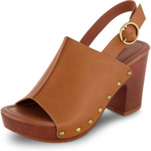 imageCUSHIONAIRE Womens Sisi Faux Wood Sandal Comfort Foam ampamp LiteSole Technology Wide Widths AvailableCaramel