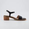imageCUSHIONAIRE Flynn one band block heel sandal Memory Foam Wide Widths AvailableBlack
