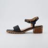 imageCUSHIONAIRE Flynn one band block heel sandal Memory Foam Wide Widths AvailableBlack