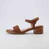 imageCUSHIONAIRE Flynn one band block heel sandal Memory Foam Wide Widths AvailableCognac