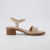imageCUSHIONAIRE Flynn one band block heel sandal Memory Foam Wide Widths AvailableSand