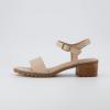 imageCUSHIONAIRE Flynn one band block heel sandal Memory Foam Wide Widths AvailableSand