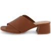 imageCUSHIONAIRE Garland cross band block heel sandal Memory Foam Wide Widths AvailableWhiskey
