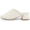 imageCUSHIONAIRE Garland cross band block heel sandal Memory Foam Wide Widths AvailableWhite