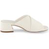 imageCUSHIONAIRE Garland cross band block heel sandal Memory Foam Wide Widths AvailableWhite