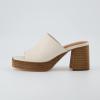 imageCUSHIONAIRE Womens Keeper soft one band Heel Sandal Memory Foam Wide Widths AvailableCream