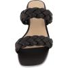 imageCUSHIONAIRE Womens Nan two band braided low block heel slide sandal Memory Foam and Wide Widths AvailableBlack
