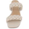 imageCUSHIONAIRE Womens Nan two band braided low block heel slide sandal Memory Foam and Wide Widths AvailableIvory