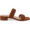 imageCUSHIONAIRE Womens Nan two band braided low block heel slide sandal Memory Foam and Wide Widths AvailableTan