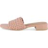 imageCUSHIONAIRE Womens Nerida woven low block heel sandal Memory FoamBlush