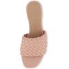 imageCUSHIONAIRE Womens Nerida woven low block heel sandal Memory FoamBlush