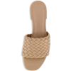 imageCUSHIONAIRE Womens Nerida woven low block heel sandal Memory FoamNude