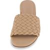imageCUSHIONAIRE Womens Nerida woven low block heel sandal Memory FoamNude