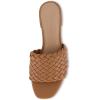 imageCUSHIONAIRE Womens Nerida woven low block heel sandal Memory FoamTan