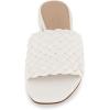 imageCUSHIONAIRE Womens Nerida woven low block heel sandal Memory FoamWhite