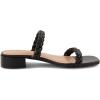 imageCUSHIONAIRE Womens Nestar Braided Low Block Heel Sandal Memory FoamBlack
