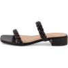 imageCUSHIONAIRE Womens Nestar Braided Low Block Heel Sandal Memory FoamBlack