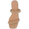 imageCUSHIONAIRE Womens Nestar Braided Low Block Heel Sandal Memory FoamNude