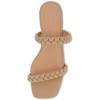imageCUSHIONAIRE Womens Nestar Braided Low Block Heel Sandal Memory FoamNude